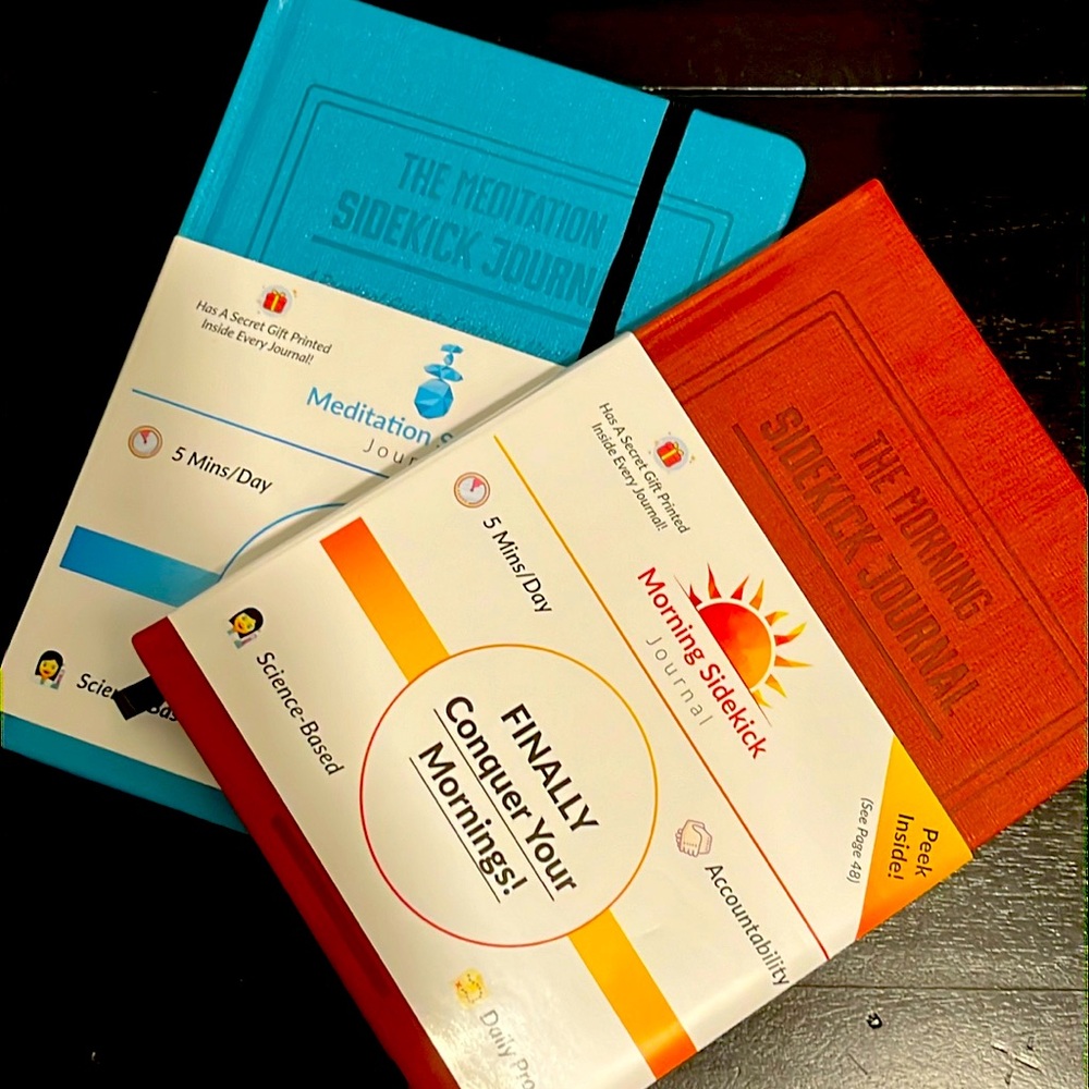 Habit Nest Sidekick Guided Journal Bundle Morning + Meditation